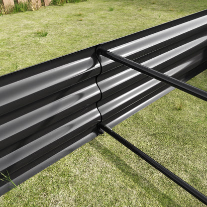 Raised Garden Bed Outdoor 6×3×1 ft Metal Raised Rectangle Planter Bed