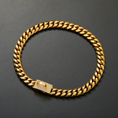 14mm New-Style Gold Pet Dog Collar