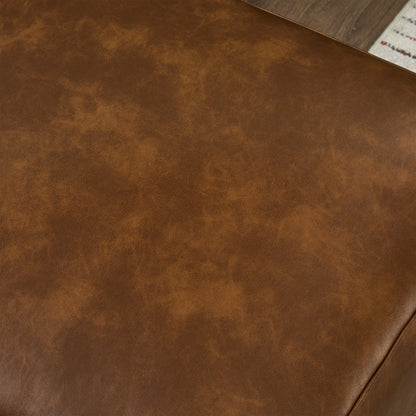 112" Luxury PU Leather Sofa