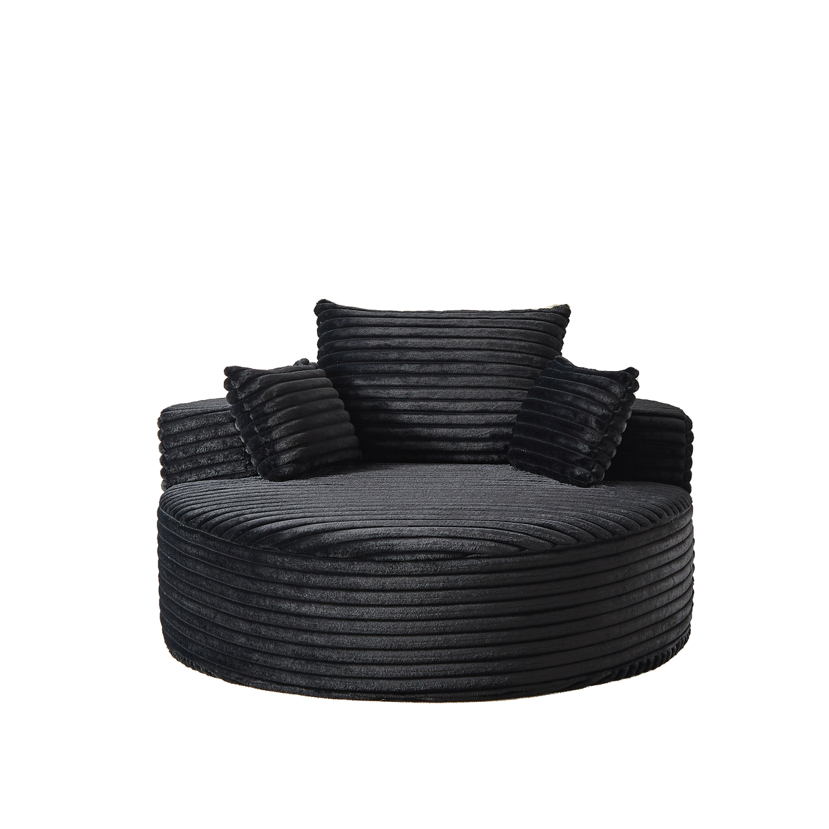 Fluffy Modern Corduroy Sponge Sofa - No Assembly Required