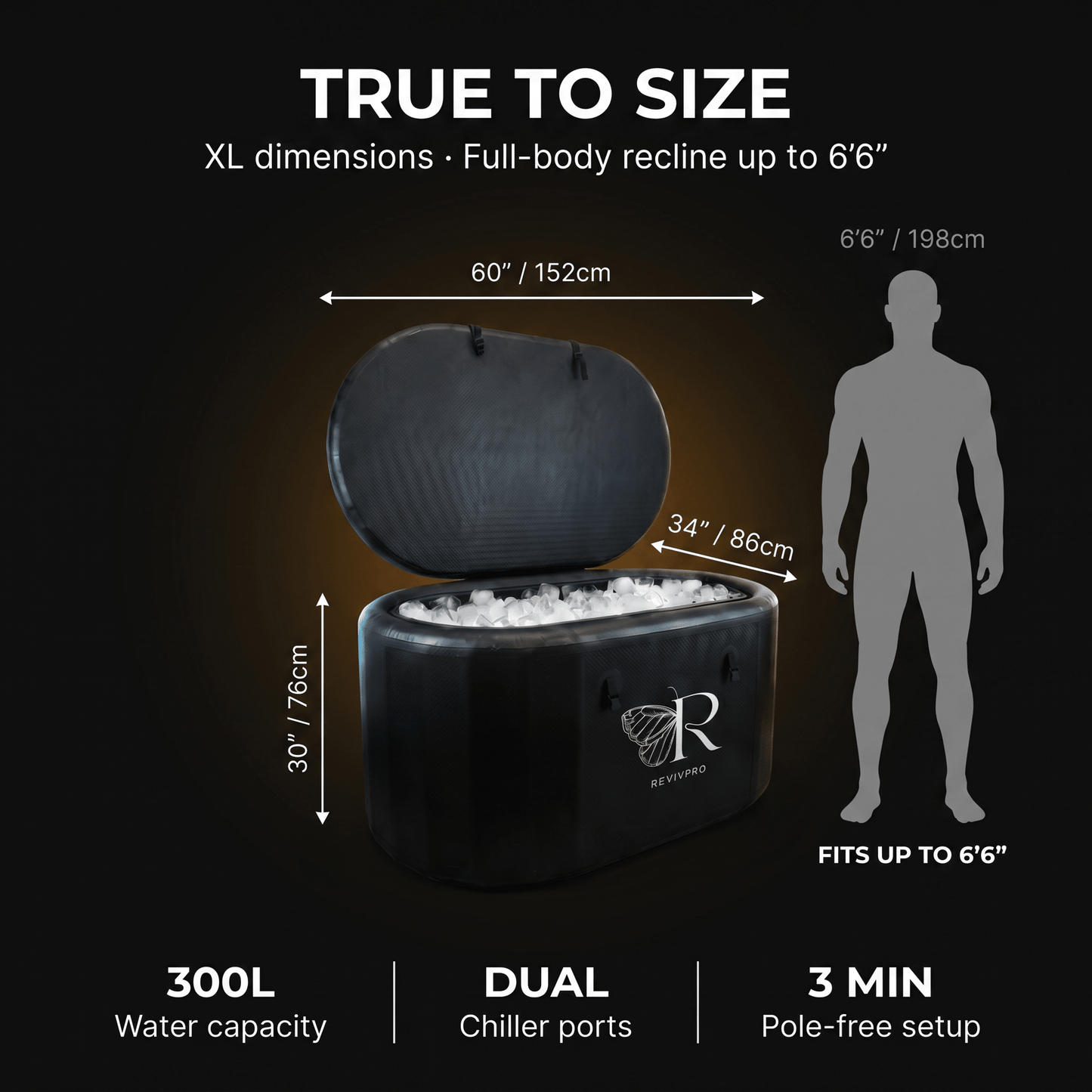 Extra Large Ice Bath Tub X Pro