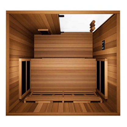 Finnmark FD-2 Full-Spectrum 2-Person Home Infrared Sauna With Built-In LCD Touchscreen Controller [FD-KN002] (SAK94731)