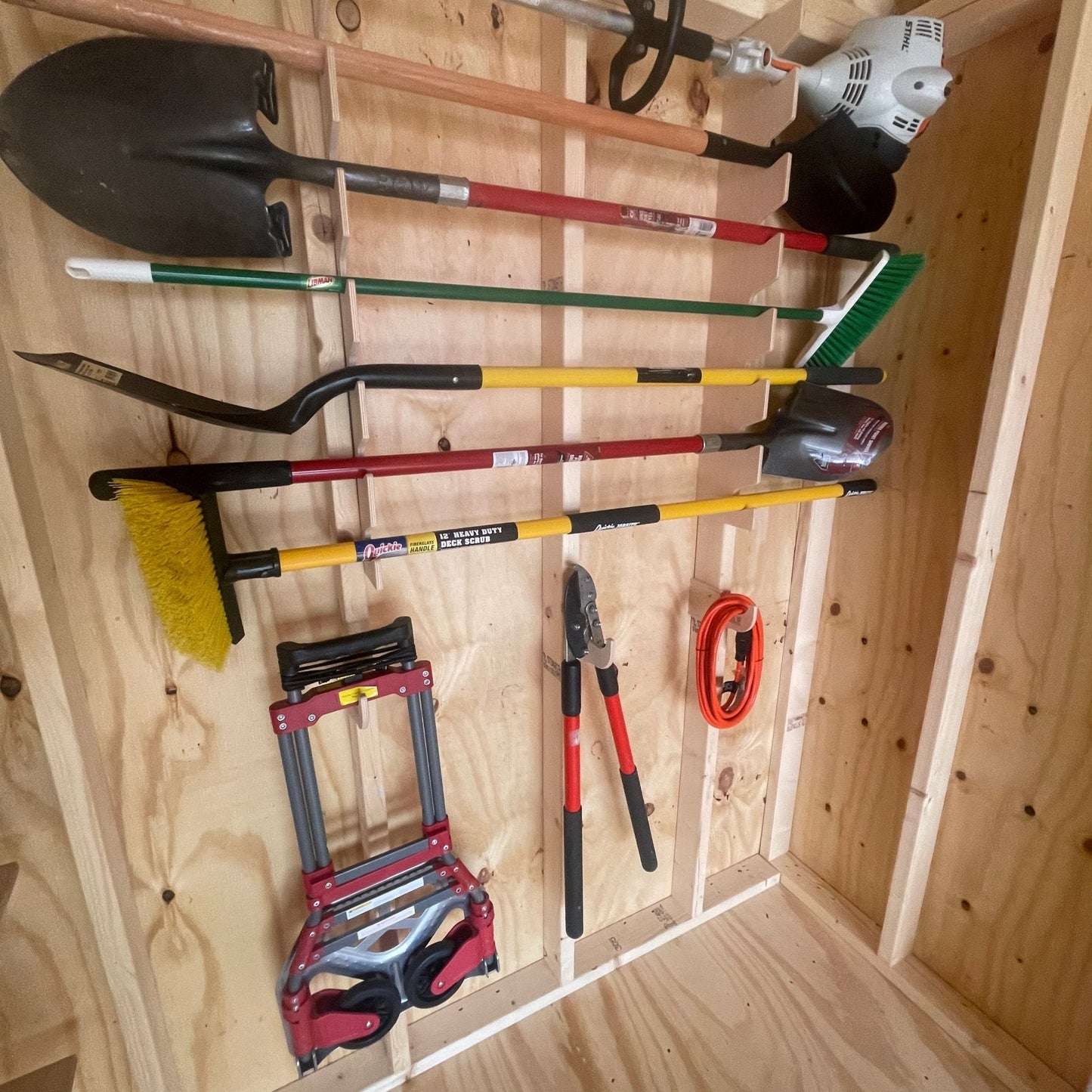 Garden Tool Organizer Rack