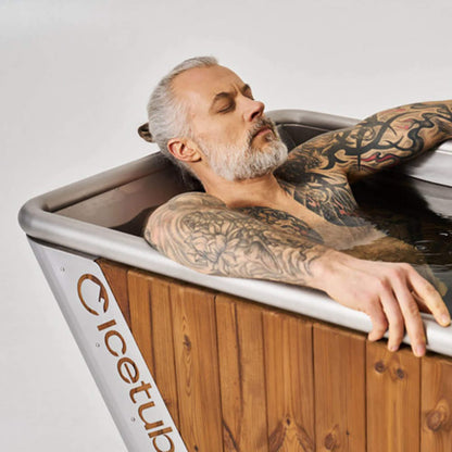 Thermowood And Stainless Steel Cold Therapy Immersion Bath