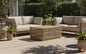 Alpine Teak outdoor collection Beige Rope Coffee table
