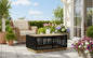 Alpine Teak outdoor collection Black Rope Coffee table