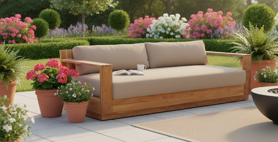 Imperial Grove Outdoor Solid Teak Wood- 84"