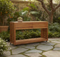 Imperial Grove Outdoor Solid Teak Wood Kitchen Island