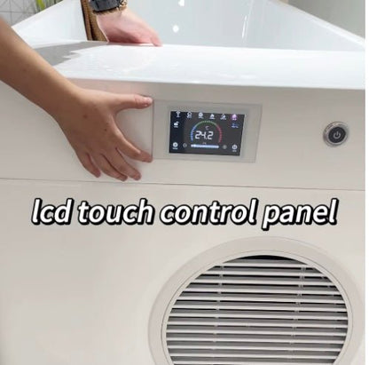 Wood/Stainless Steel Plunge Pool With Integrated Chiller/Heater